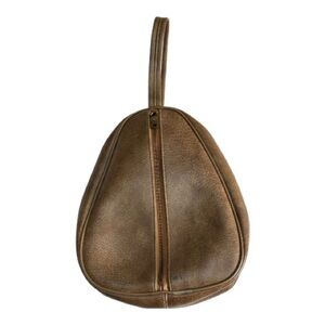 Vintage Celebrity NYC 1960s Travel Bag Brown Leather